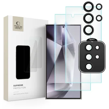 Samsung Galaxy S24 Ultra (SM-S928) Tech-Protect Supreme Tempered Glass 2x + Camera Glass