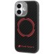 Audi RSQ Carbon Fiber Sport Red Circle MagSafe Phone Case Cover iPhone 17 - Black