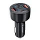 Wozinsky WLS-04 60W Car Charger 2x USB-C / 2x USB-A - Black