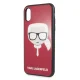 Чехол Karl Lagerfeld Iconic Glitter Karl`s Head для iPhone X / Xs, Красный
