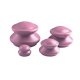 4FIZJO Ārstnieciskās Akupunktūras Vakuuma Masāžas Bankas, 4 gab., Rozā | Acupuncture Massage Bubbles Jars