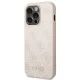 Apple iPhone 14 Pro Max 6,7\" Guess 4G Metal Gold Logo Case Cover (GUHCP14XG4GFPI), Pink | Чехол Кейс...