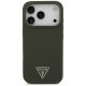 Guess Silicone Triangle Logo MagSafe Phone Case Cover iPhone 17 Pro - Green