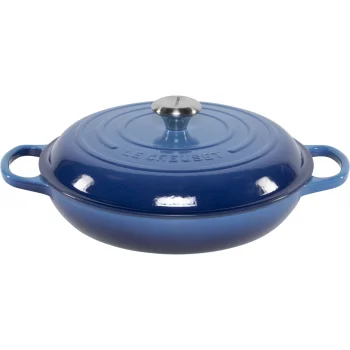 Низкая кастрюля-жаровня Le Creuset Gourmet Casserole Shallow, 30 см, Azure