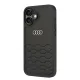 Audi Synthetic Leather vāciņš iPhone 16 Plus 6.7\", melns