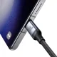 Joyroom Speedy S-A21 2-in-1 USB-C uz 2x USB-C kabelis, 100W, 1.5m, melns