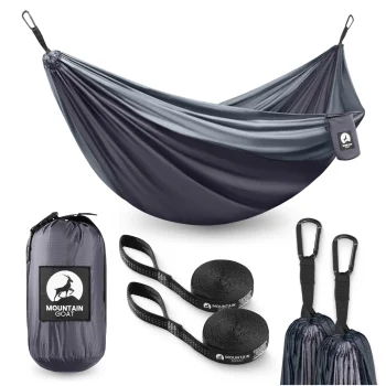Двухместный туристический гамак Mountain Goat 300 x 200 см, серо-графитовый