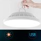 Кемпинговая лампа с солнечной панелью 60 LED ZD13A, белая
