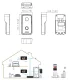 IP video durvju izsaukuma panelis VTO2111D-P-S3, melns