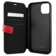 Ferrari iPhone 13 mini чехол-книжка On Track Carbon Stripe, красный