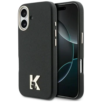Karl Lagerfeld Karl Head Logo MagSafe чехол для iPhone 17 – черный