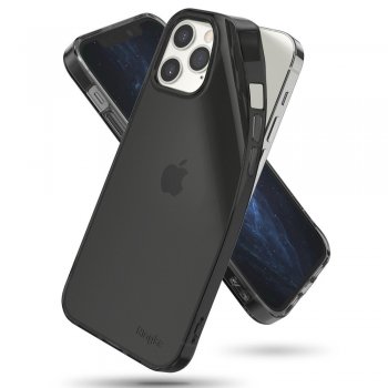 Apple iPhone 12 Pro Max Ringke Air Ultra-Thin Silicon Cover Case, Smoke Black | Telefona Vāciņš Maciņš Apvalks Bampers