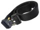 Tactical Webbing Belt with Quick Release Buckle, Black