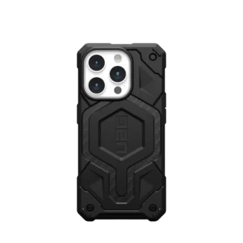 Apple iPhone 15 Pro 6.1'' UAG MagSafe Monarch Pro Hard Case Cover, Black Carbon | Чехол Кейс Кабура...
