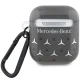 Mercedes AirPods 1 / 2 maciņš Large Star Pattern MEA28DPMGS, melns