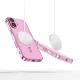 Чехол Tech-Protect MagFlex для iPhone 16, Прозрачный/Розовый