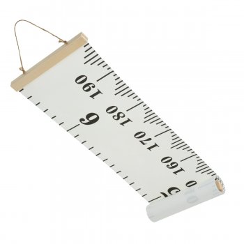 Piekarināma Mērlente Auguma Mērītājs Lineāls 20x200 cm | Hanging Measuring Tape Height Ruler