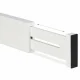 Adjustable Wooden Drawer Dividers 4-Pack Spring-Loaded, White