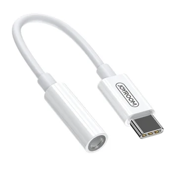 Адаптер Joyroom SH-C1 3.5mm Mini Jack (мама) на USB-C (папа), белый