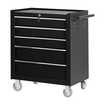 Tattoo Trolley Cart Pro Ink 005 with 5 Drawers, Black