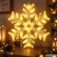 LED loga rotājums Sniegpārsliņa, 40 cm, balts