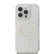 Guess iPhone 16 Pro Case IML Glitter Circle MagSafe, Transparent