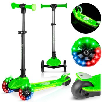 Ricokids Jelly 3-Wheel Balance Scooter for Kids, Green