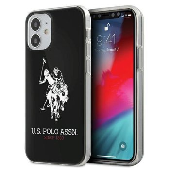 Apple iPhone 12 mini 5.4'' US Polo Shiny Big Logo Case Cover (USHCP12STPUHRBK), Black | Telefona Maciņš Vāks Apvalks...