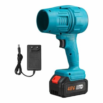 Akumulatora lapu pūtējs 21V 300W ar 2 akumulatoriem, zils