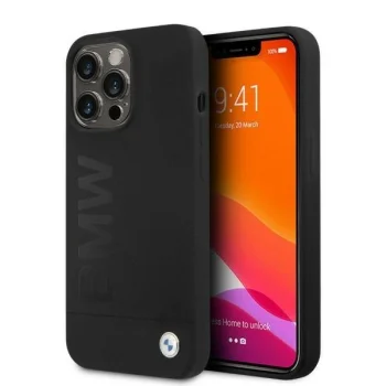 BMW Silicone Signature MagSafe vāciņš iPhone 13 Pro / 13 melns
