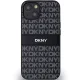 DKNY iPhone 15 Plus / 14 Plus vāciņš Mono Stripe & Metal Logo, melns