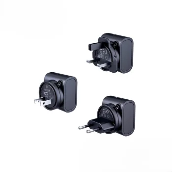 Remax RP-U192 30W ceļojumu lādētājs (EU/UK/US), melns