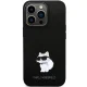 Чехол Karl Lagerfeld для iPhone 13 / 13 Pro Silicone Choupette Metal Pin, черный