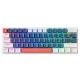 Machenike K500-B61 vadu mehāniskā spēļu tastatūra, zila un balta