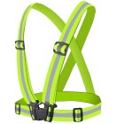 Reflective Safety Harness for Running Cycling Motorcycle, High Visibility Green