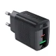 Сетевое зарядное устройство Acefast A78 GaN PD 20W Черный