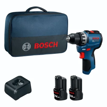 Bosch GSR12V-31 Cordless Drill Driver, 12V, 2x 2.0Ah Batteries, Bag