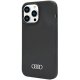 Audi Silikona Vāciņš iPhone 14 Pro Max 6.7\" melns/melns cietais vāks AU-LSRIP14PM-Q3/D1-BK | Silicone Case...