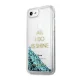 Guess iPhone 6 / 7 / 8 / SE чехол Liquid Glitter Party, синий