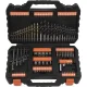Urbju un skrūvgriežu uzgaļu komplekts Black & Decker A7200-XJ, 109 gab.
