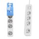 Pagarinātājs Philips ar 4 ligzdām 1,5m 10A, balts