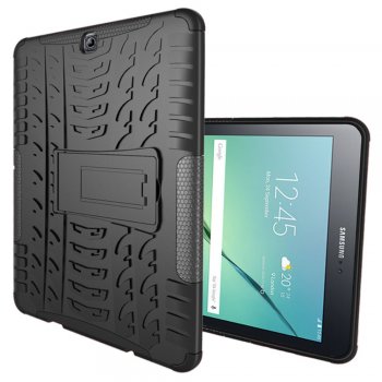 Vāks apvalks pārvalks priekš Samsung Galaxy Tab S2 9.7" (T810/T813) |Tire Pattern Case, Black