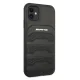 Mercedes iPhone 11 чехол Leather Debossed Lines, черный