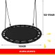 Iso Trade Stārķa ligzda šūpoles 100 cm, melnas