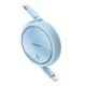 USB-C uz Lightning kabelis Baseus Free2Pull 20W 1m Zils