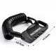 Rockbros 32120010003 RBK6N velosipēda un ķiveres koda slēdzene, 120 cm, melna