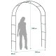 Plonos Dārza Pergola Arka 240 cm – Stabila Kvalitāte Tavam Dārzam