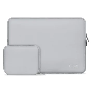 Tech-Protect Neoslim 13-14" klēpjdatora soma ar piederumu maciņu, pelēka