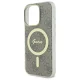 Чехол Guess IML 4G MagSafe для iPhone 16 Pro, коричневый