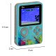 Pārnēsājama mini retro spēļu konsole ar 500 spēlēm, zila